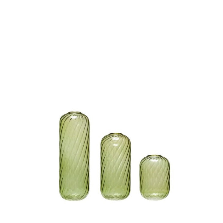 Green Fleur Vases