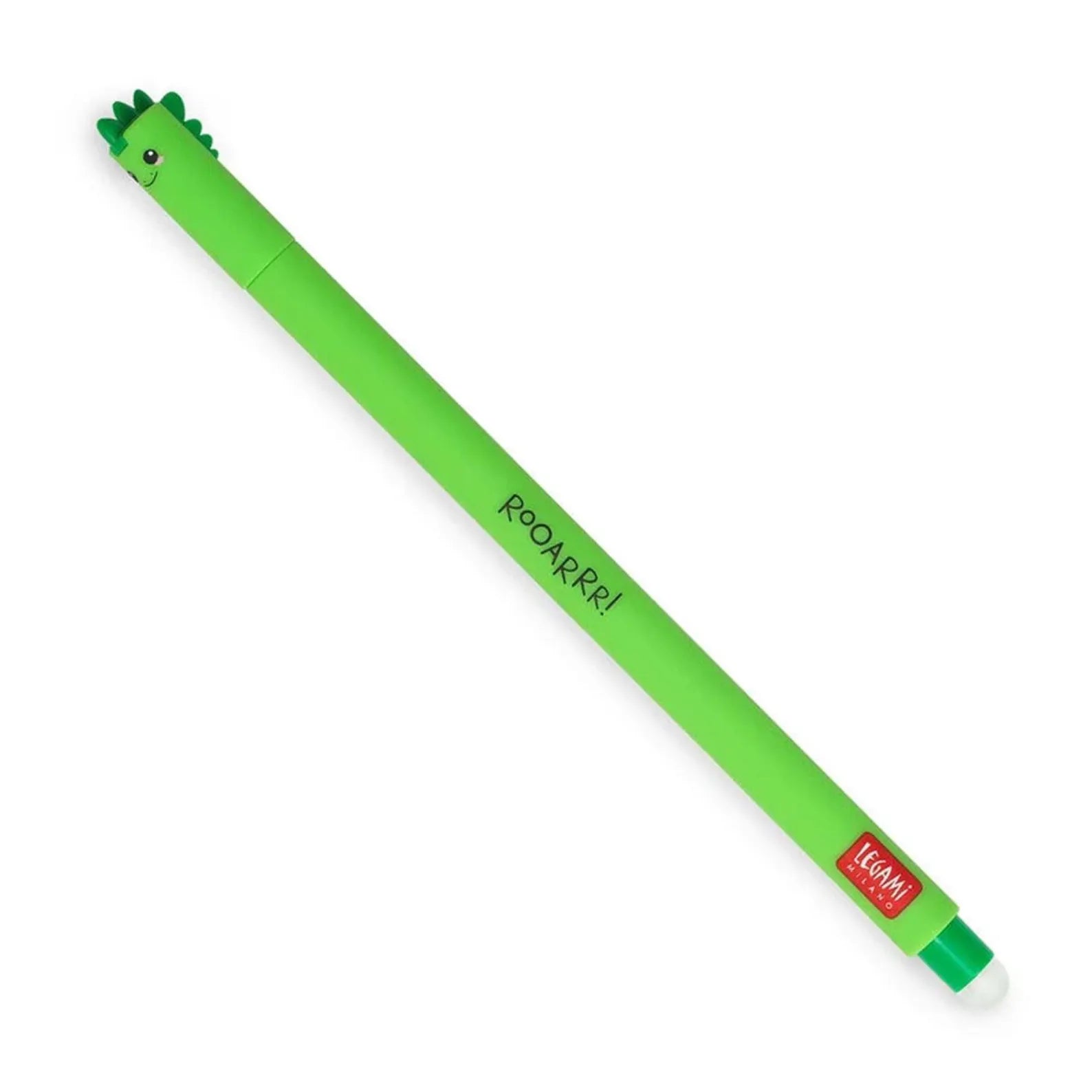 Dinosaur Erasable Gel Pen - Green Ink