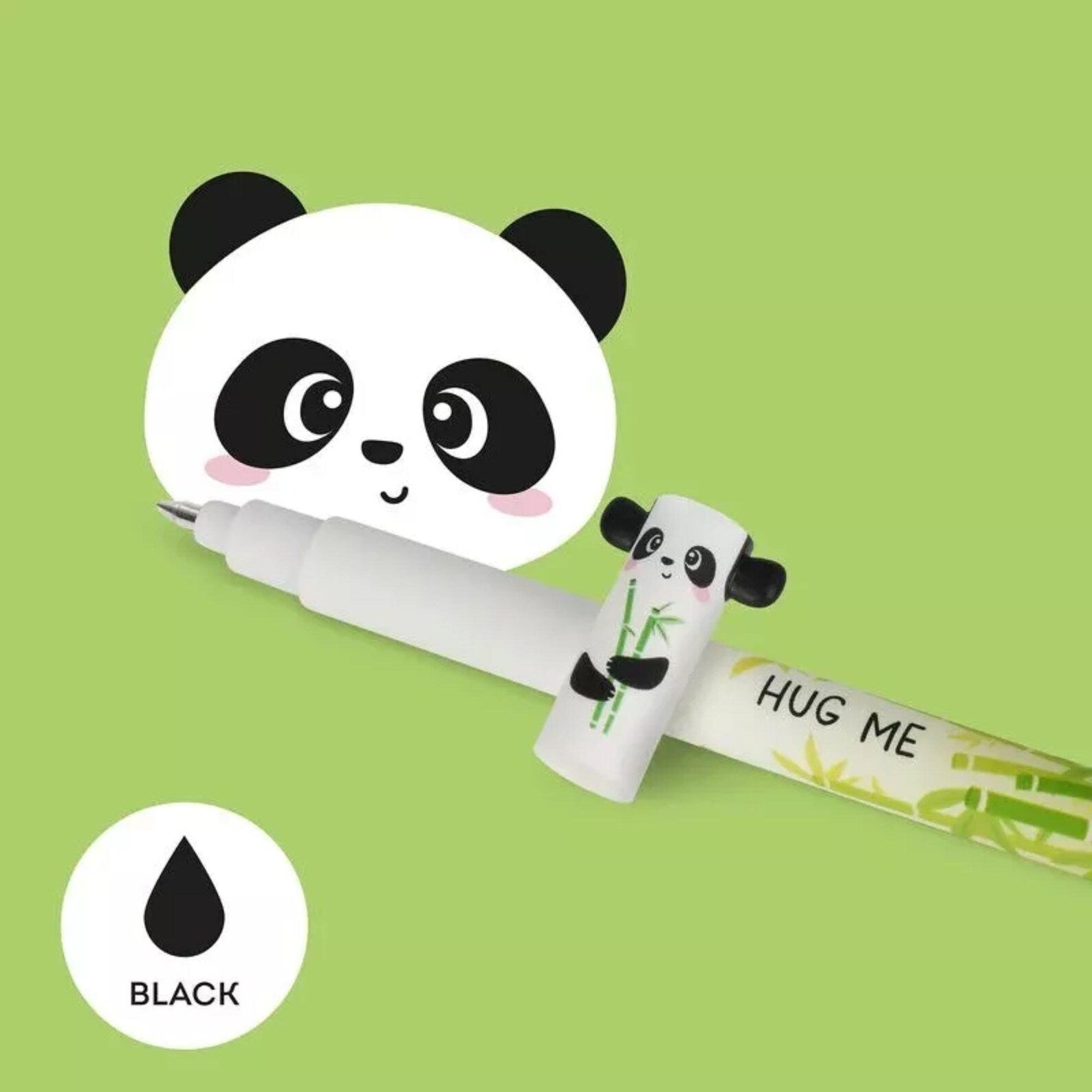 Panda Erasable Gel Pen - Black Ink