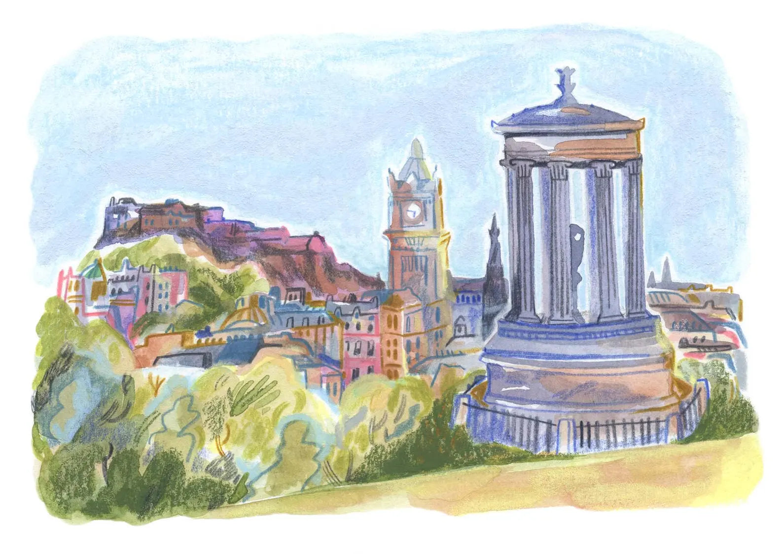 Mini Calton Hill, Edinburgh Print