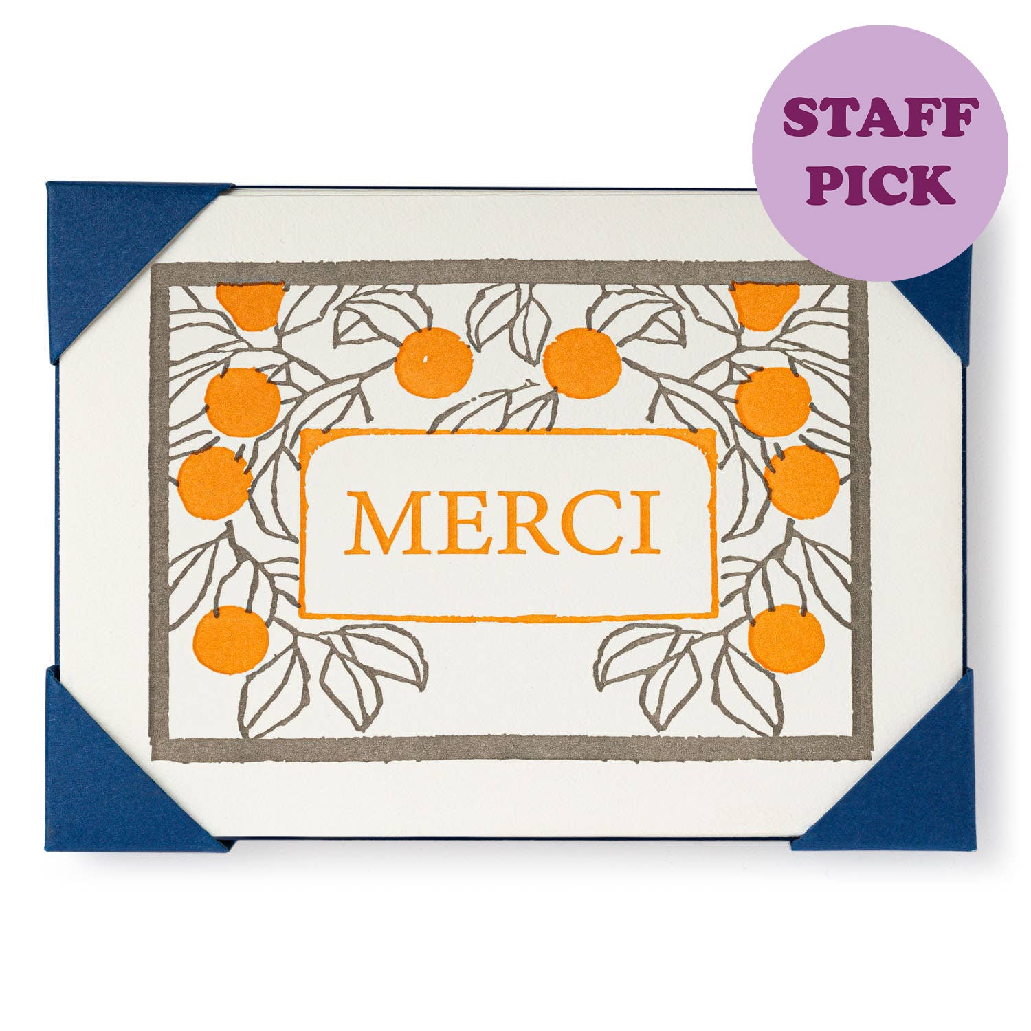 Merci Oranges | Notelet Card (5-Pack)