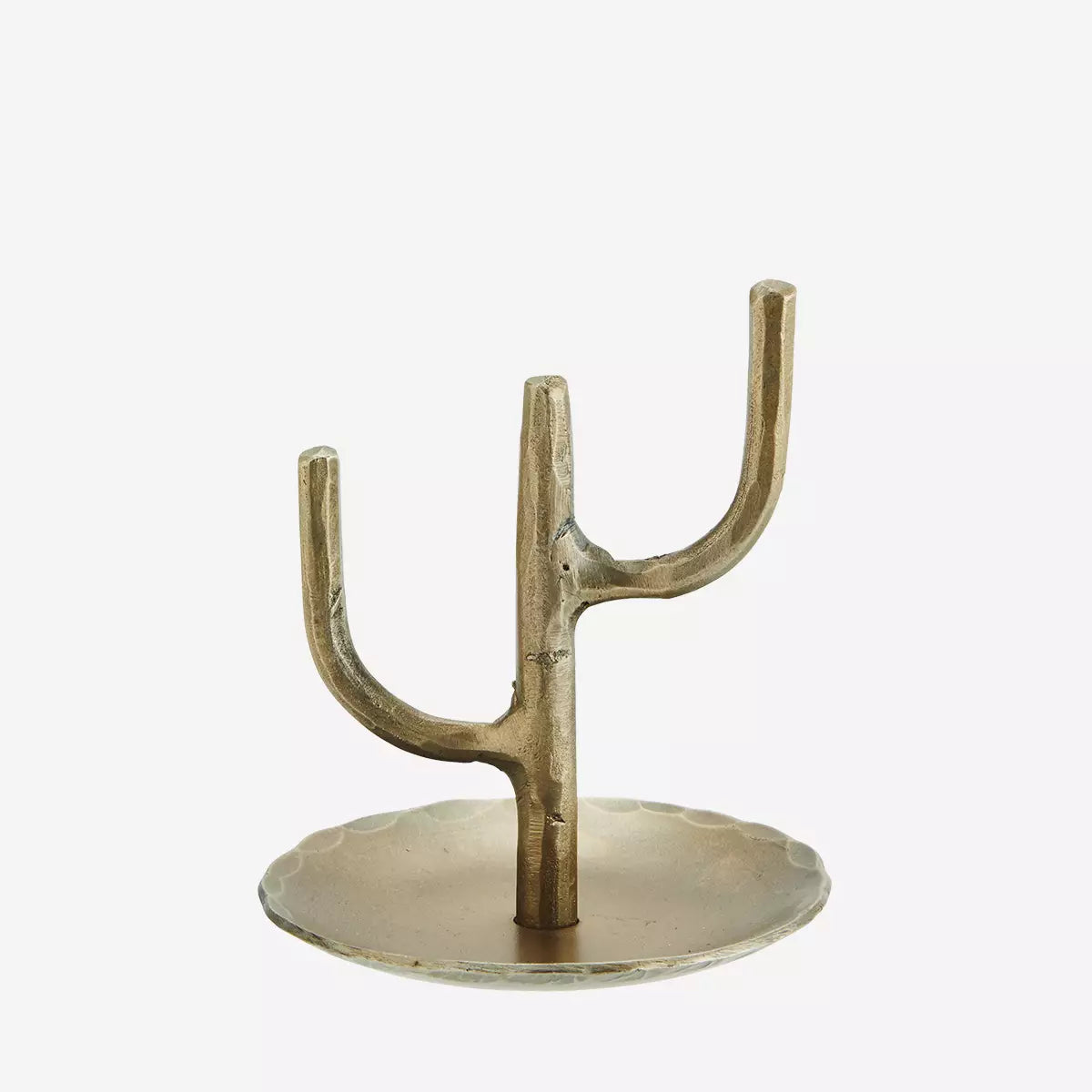 Hand Forged Iron Ring Stand - Gold