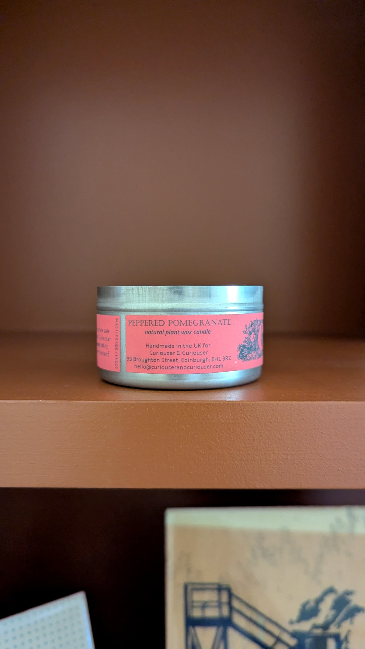 Peppered Pomegranate Curiouser Candle