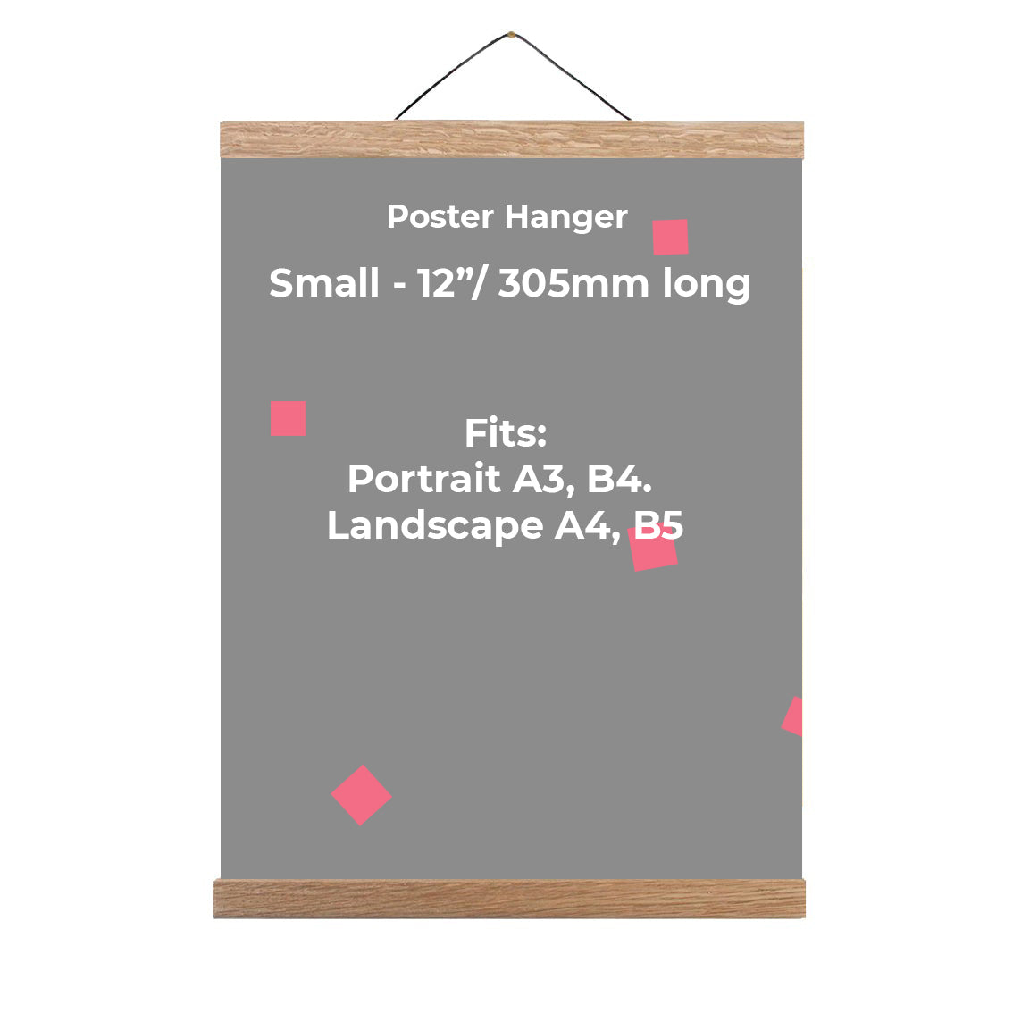 A3 Oak Poster Hanger