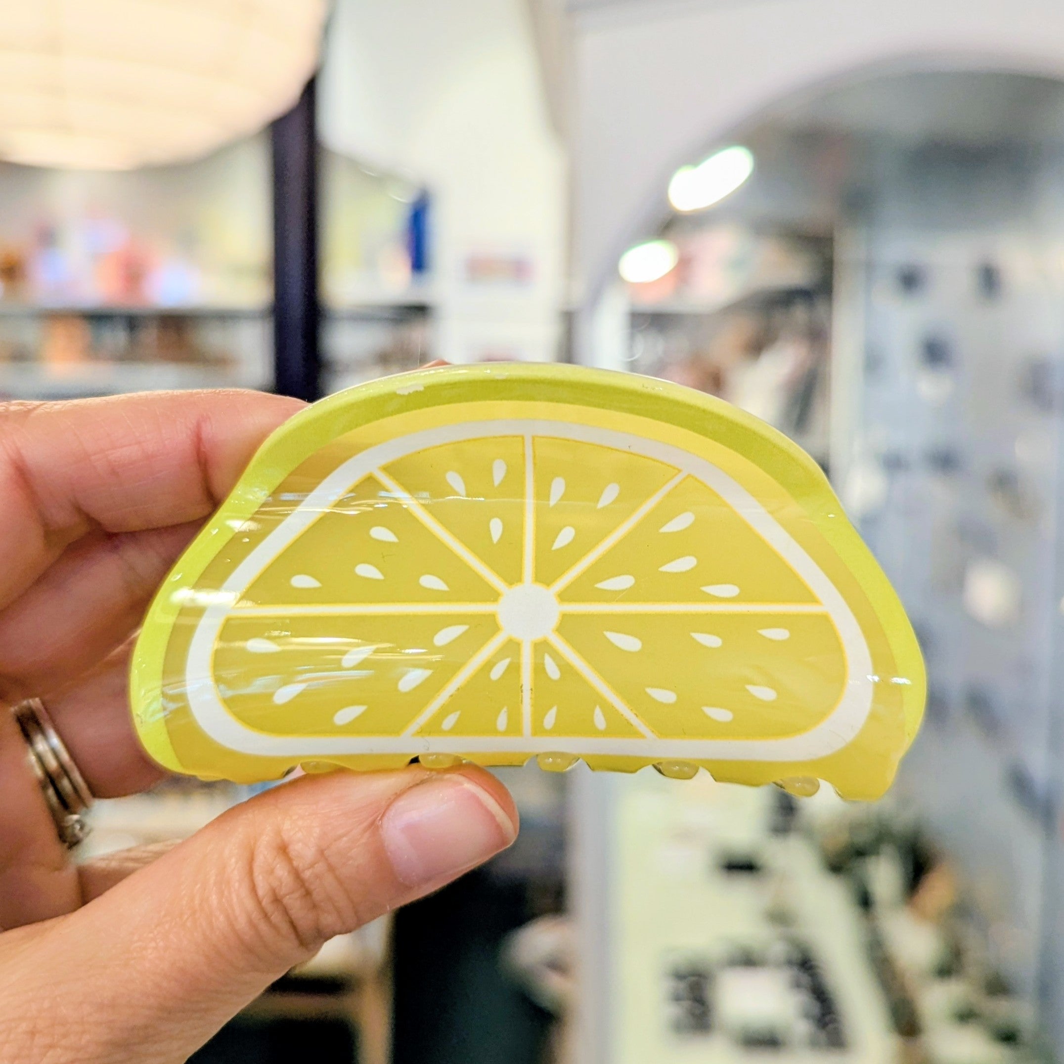 Lime Slice Hair Clip
