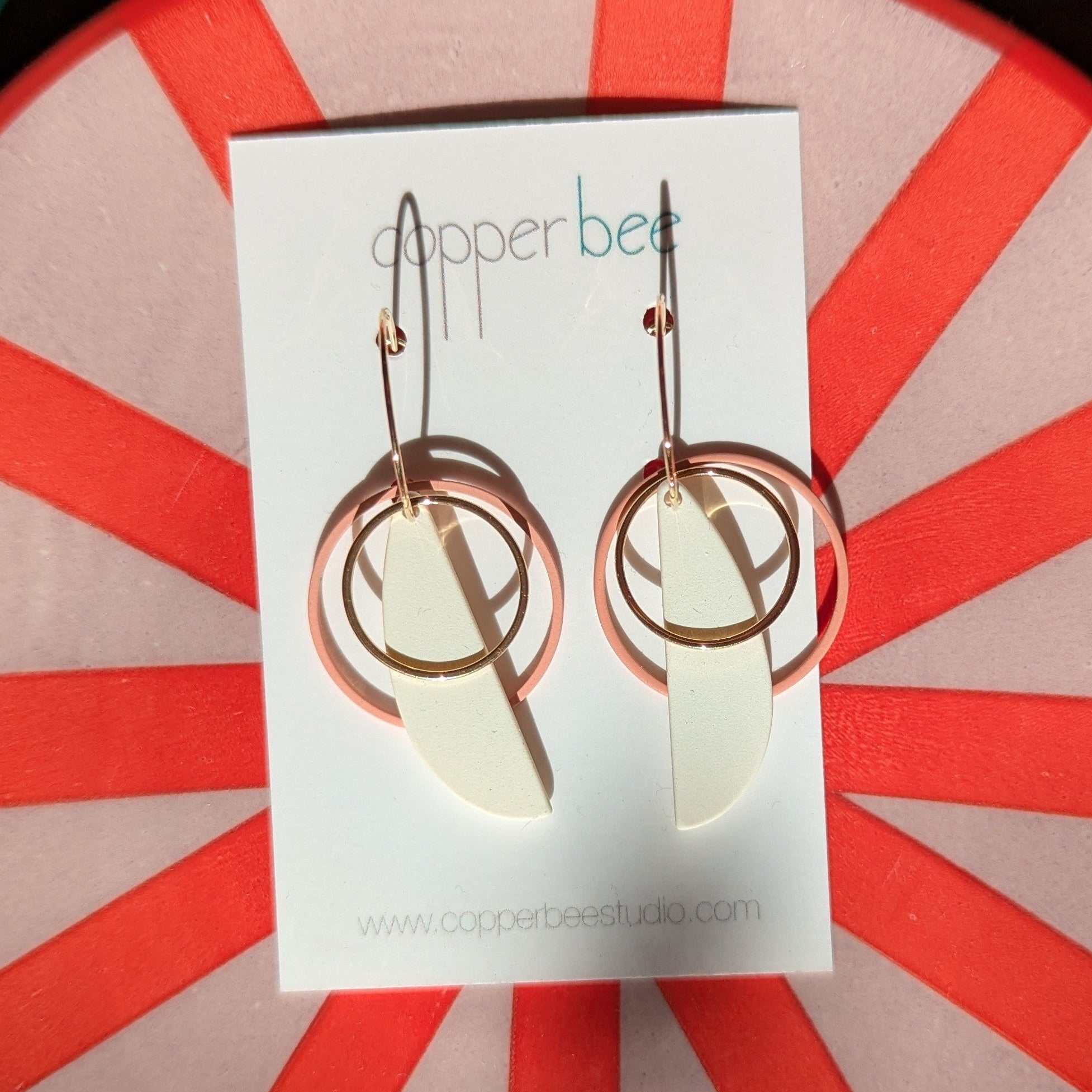 Double Hoop Hoops - Pink
