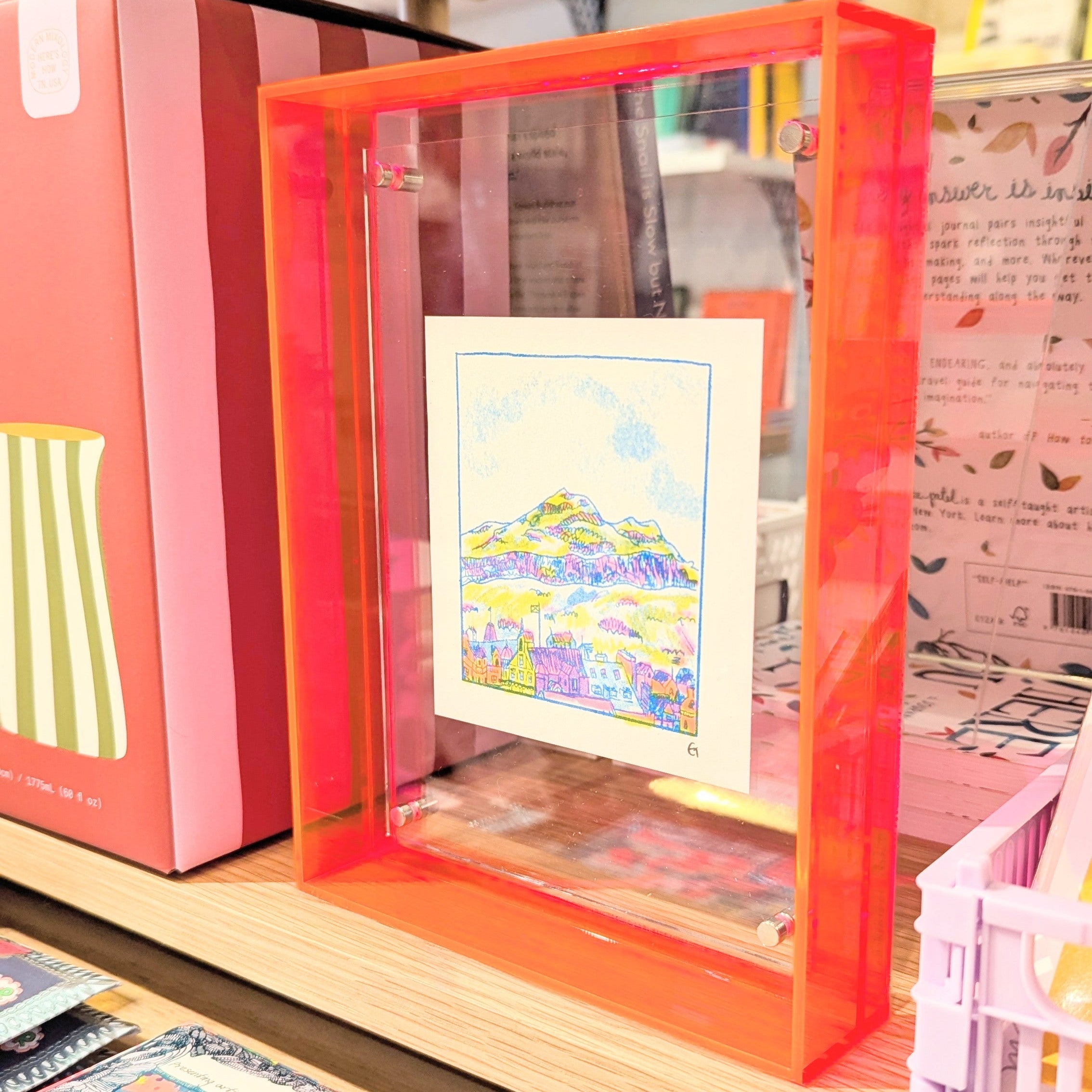 Small Pink Acrylic Frame