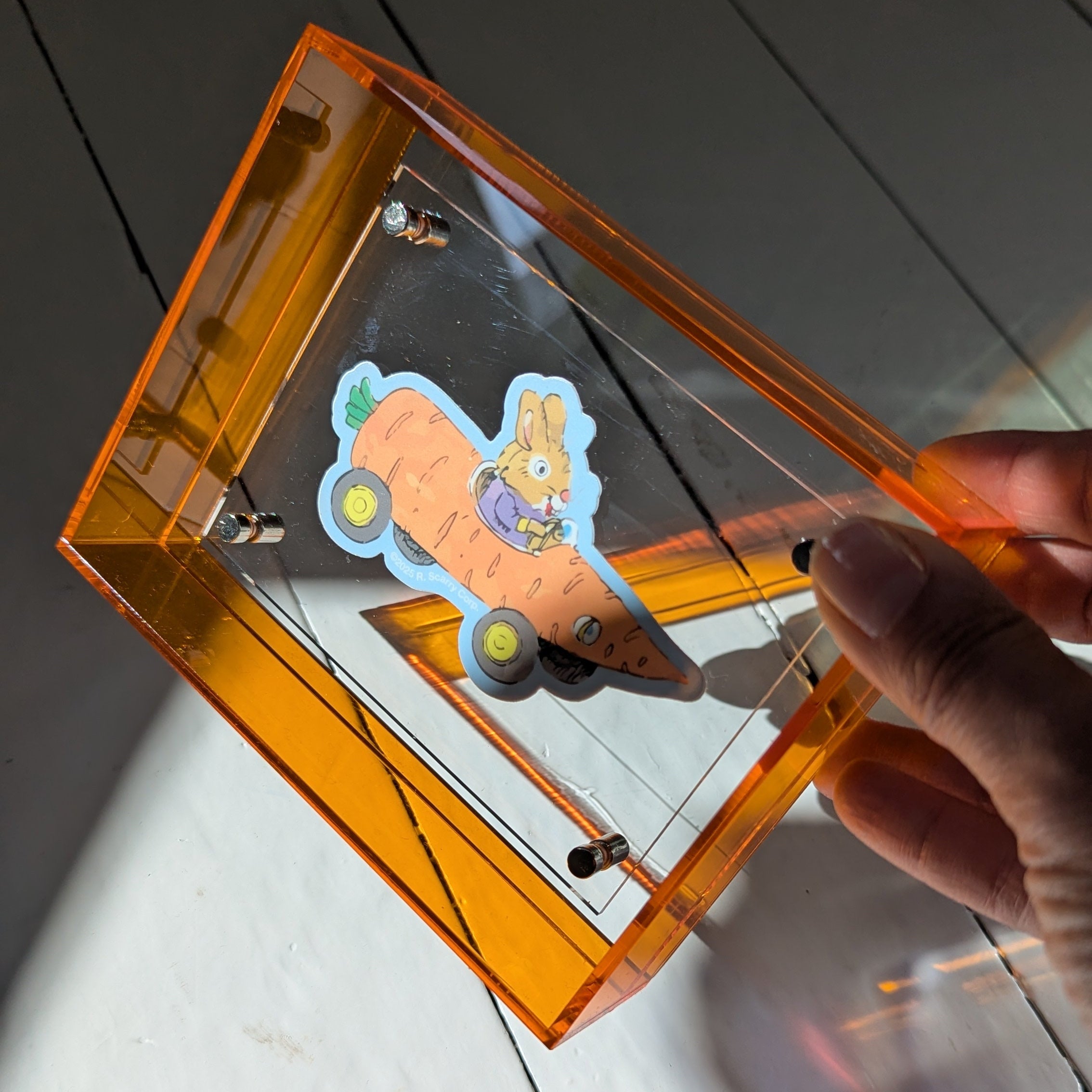 Extra Small Orange Acrylic Frame