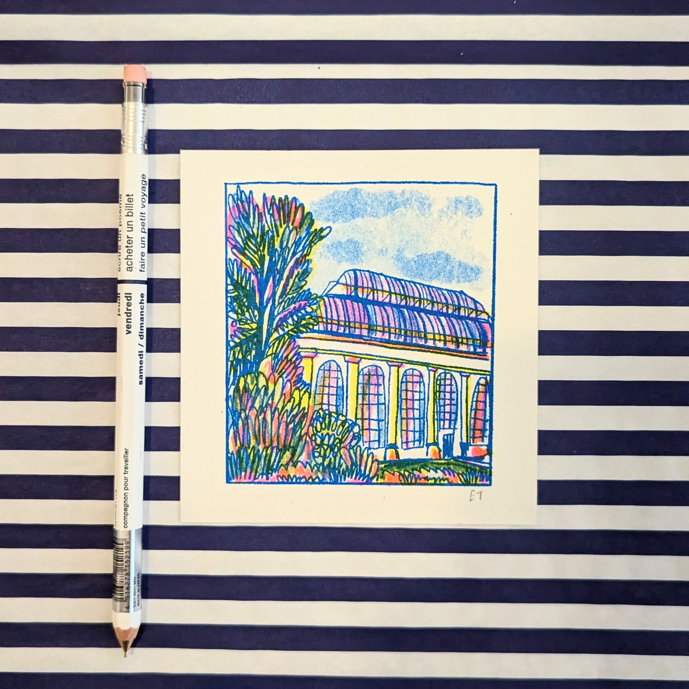 Botanics Mini Riso Print