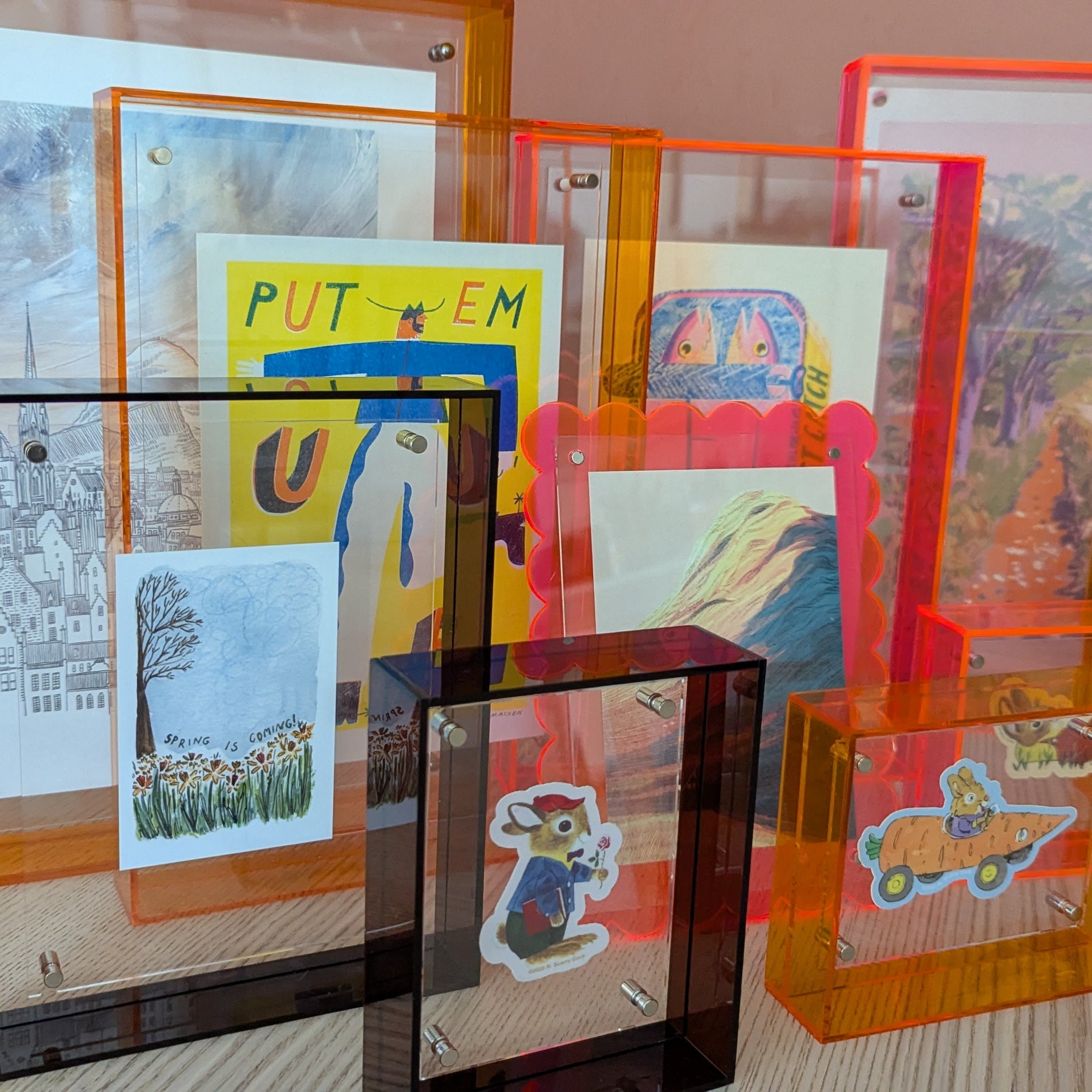 Medium Amber Acrylic Frame