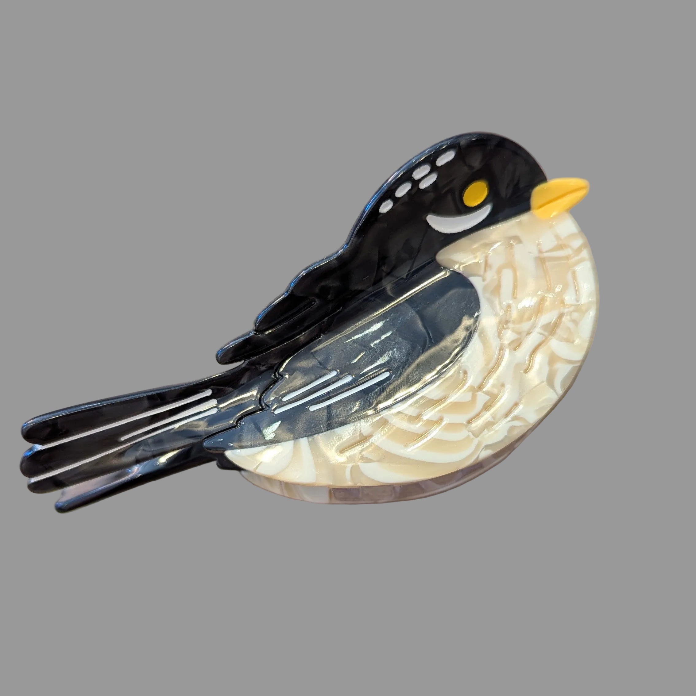 Finch - Black Hair Clip