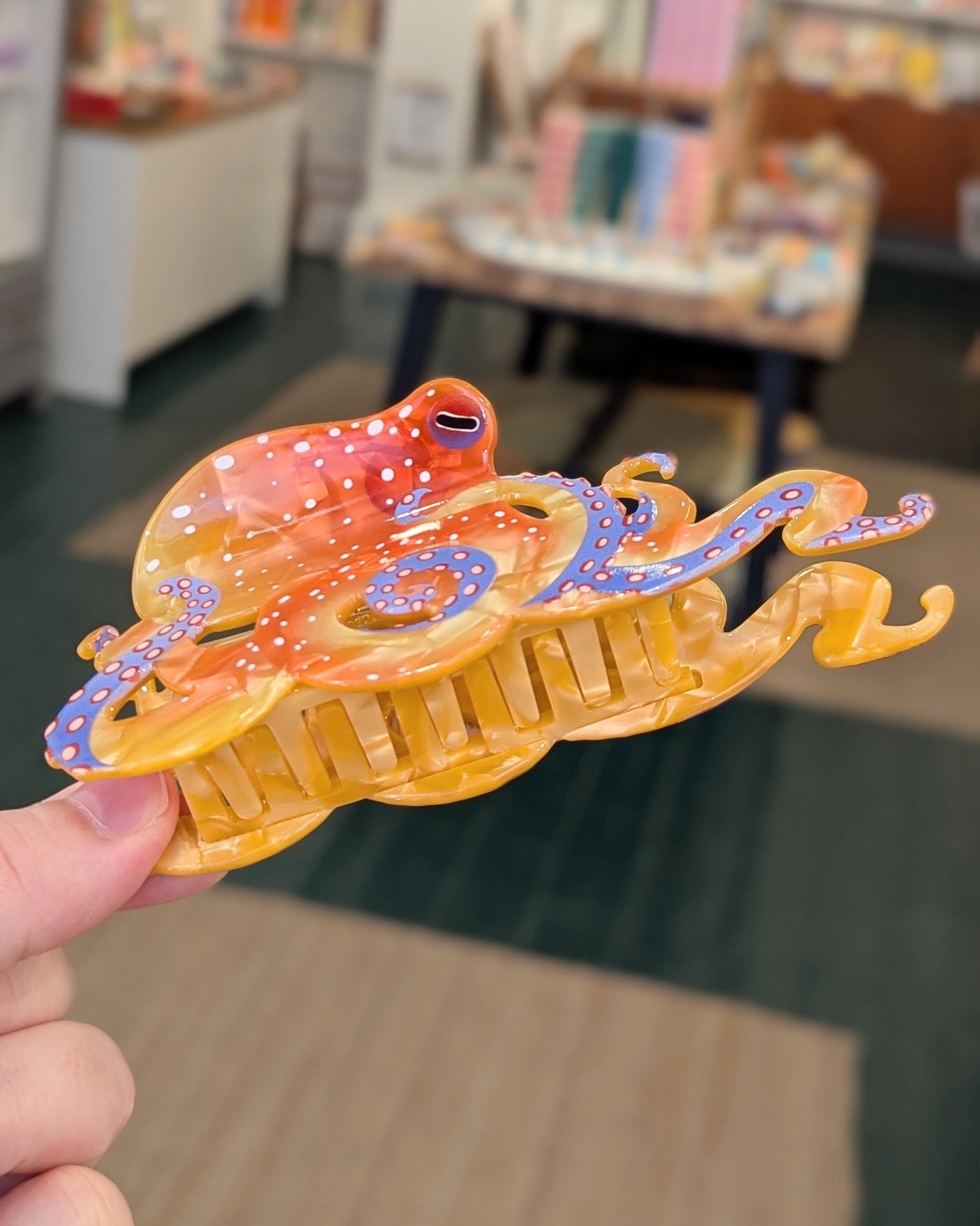 Octopus Hair Clip - Apricot
