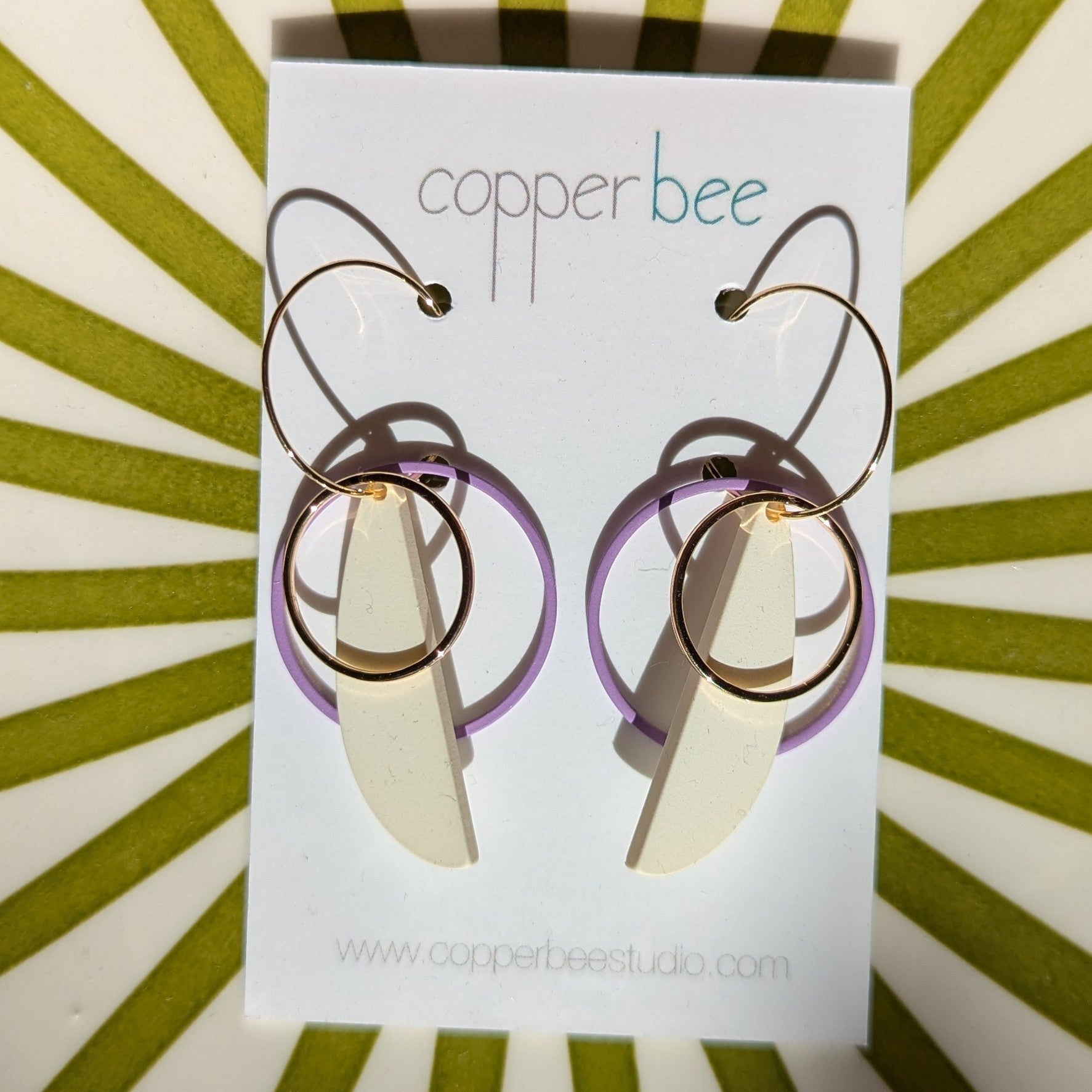 Double Hoop Hoops - Lilac