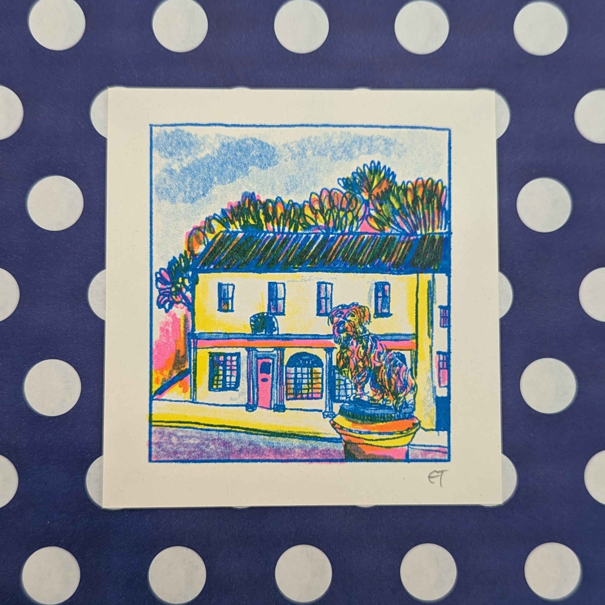 Greyfriars Bobby Mini Riso Print