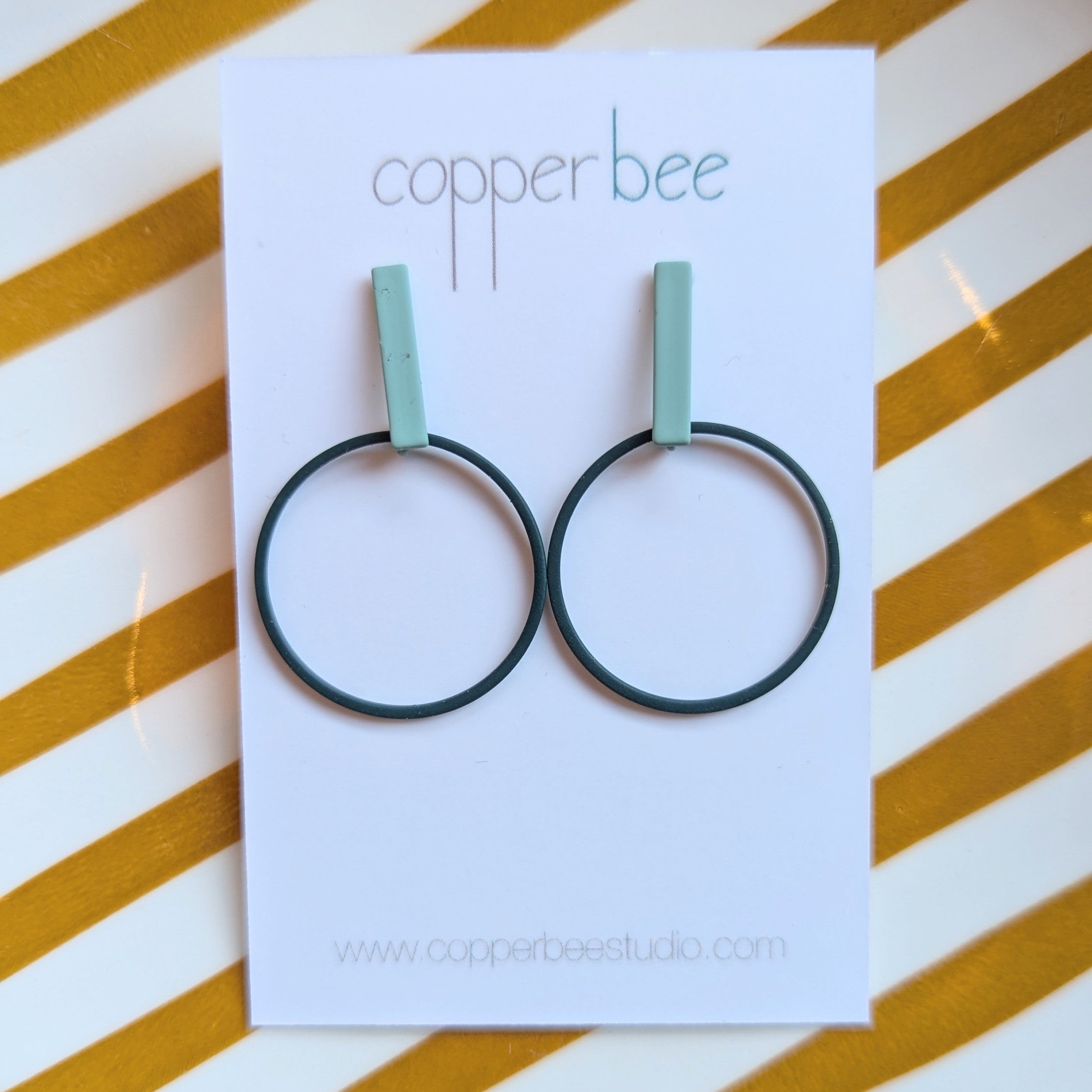 Colour Line & Hoop - Teal / Mint