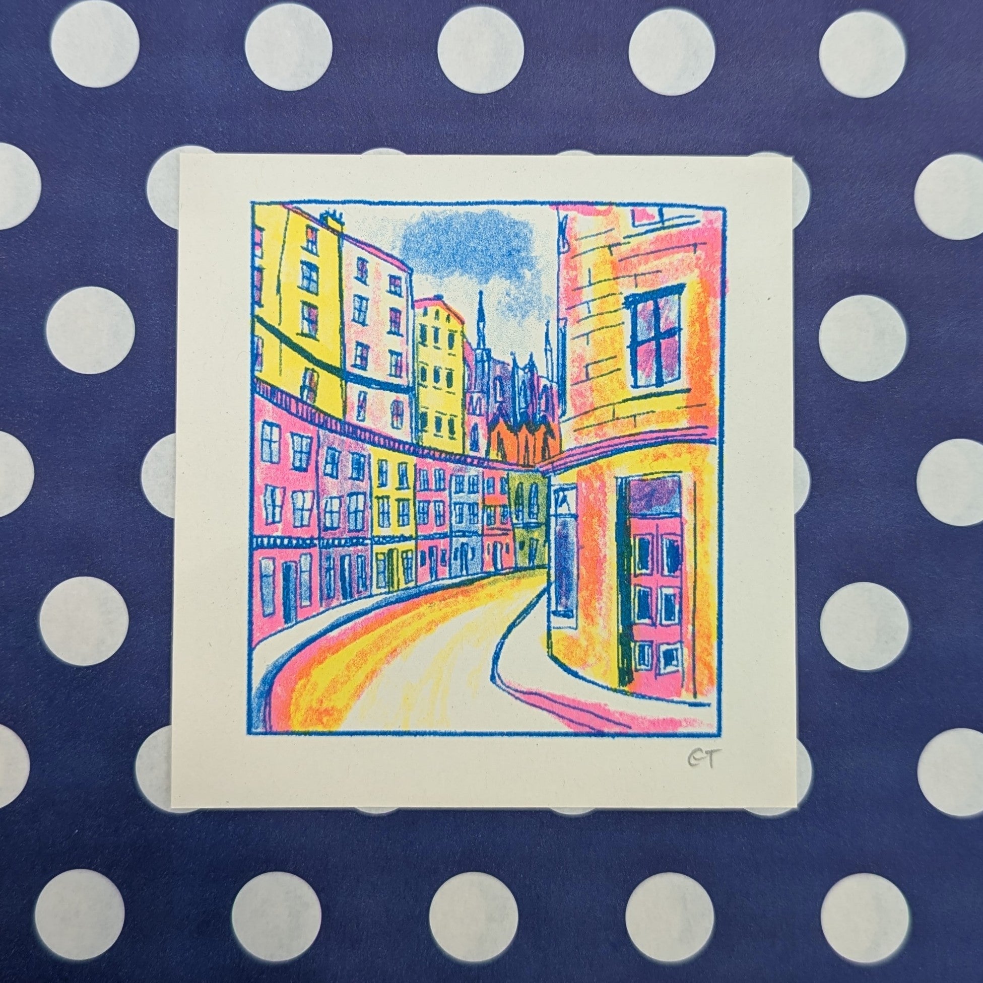 Victoria Street Mini Riso Print