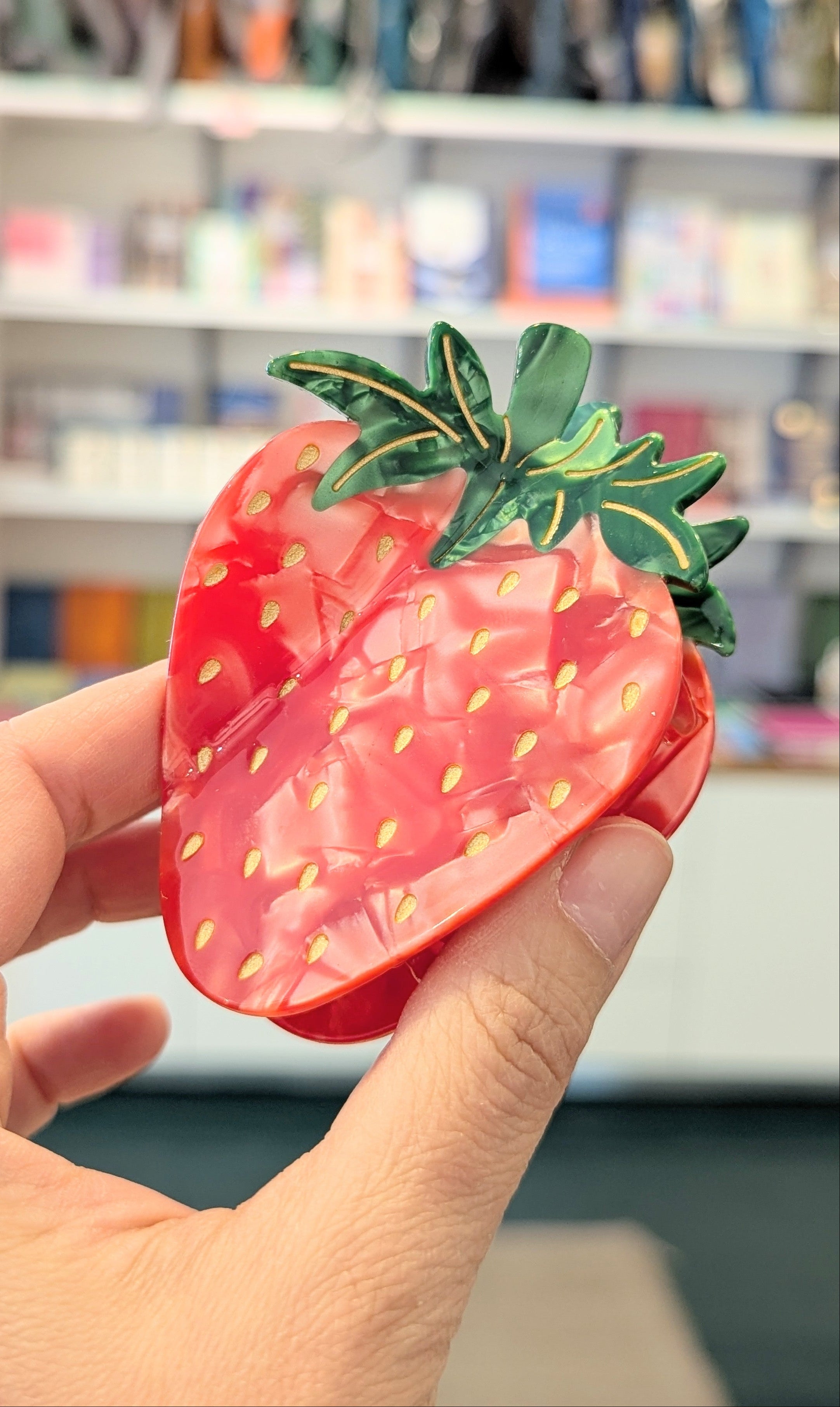 Strawberry Eco Acetate Hair Clip