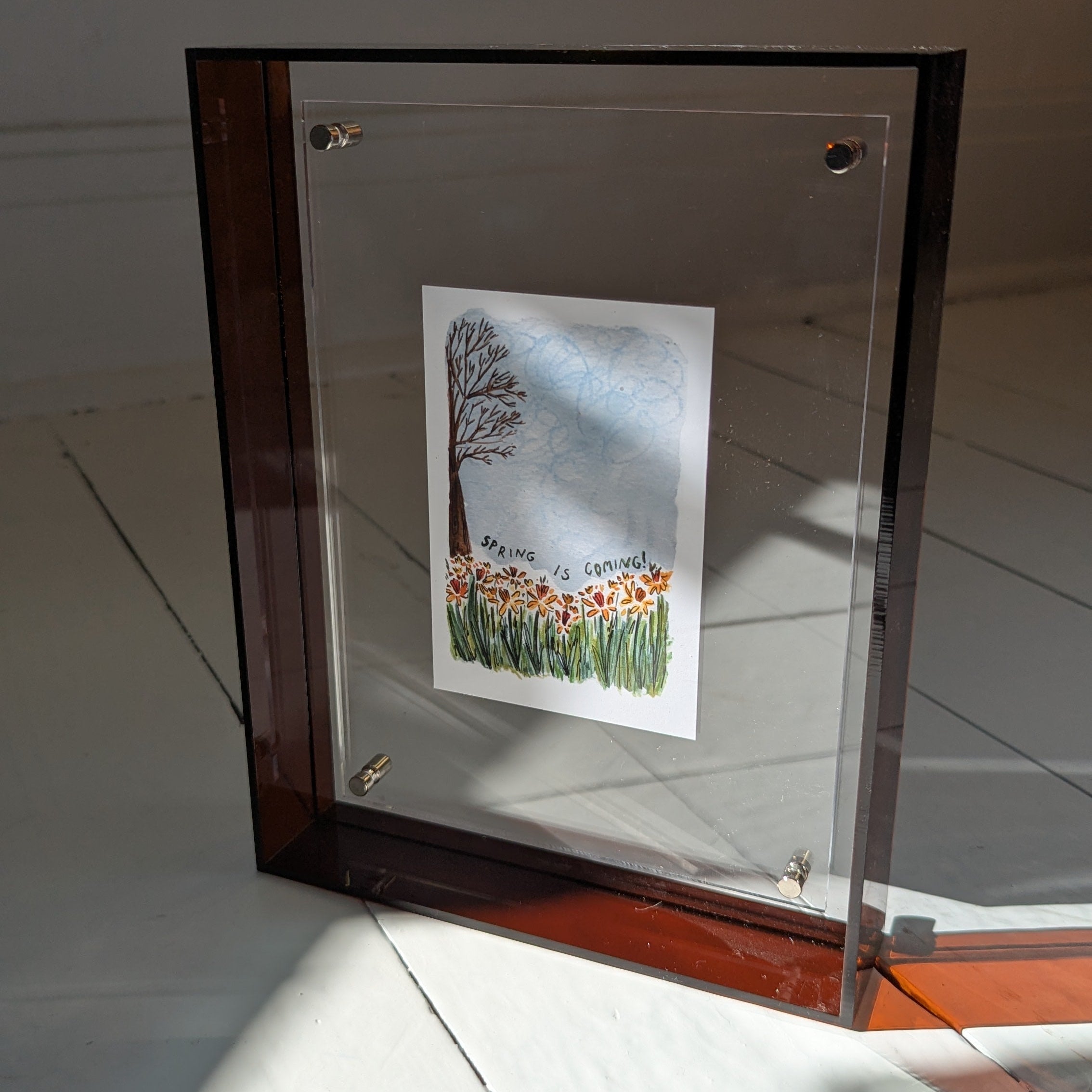 Medium Amber Acrylic Frame