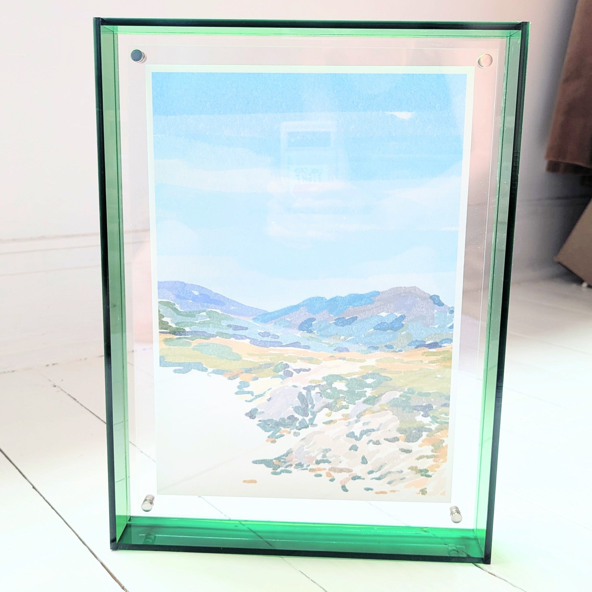 Large Dark Green Acrylic Frame