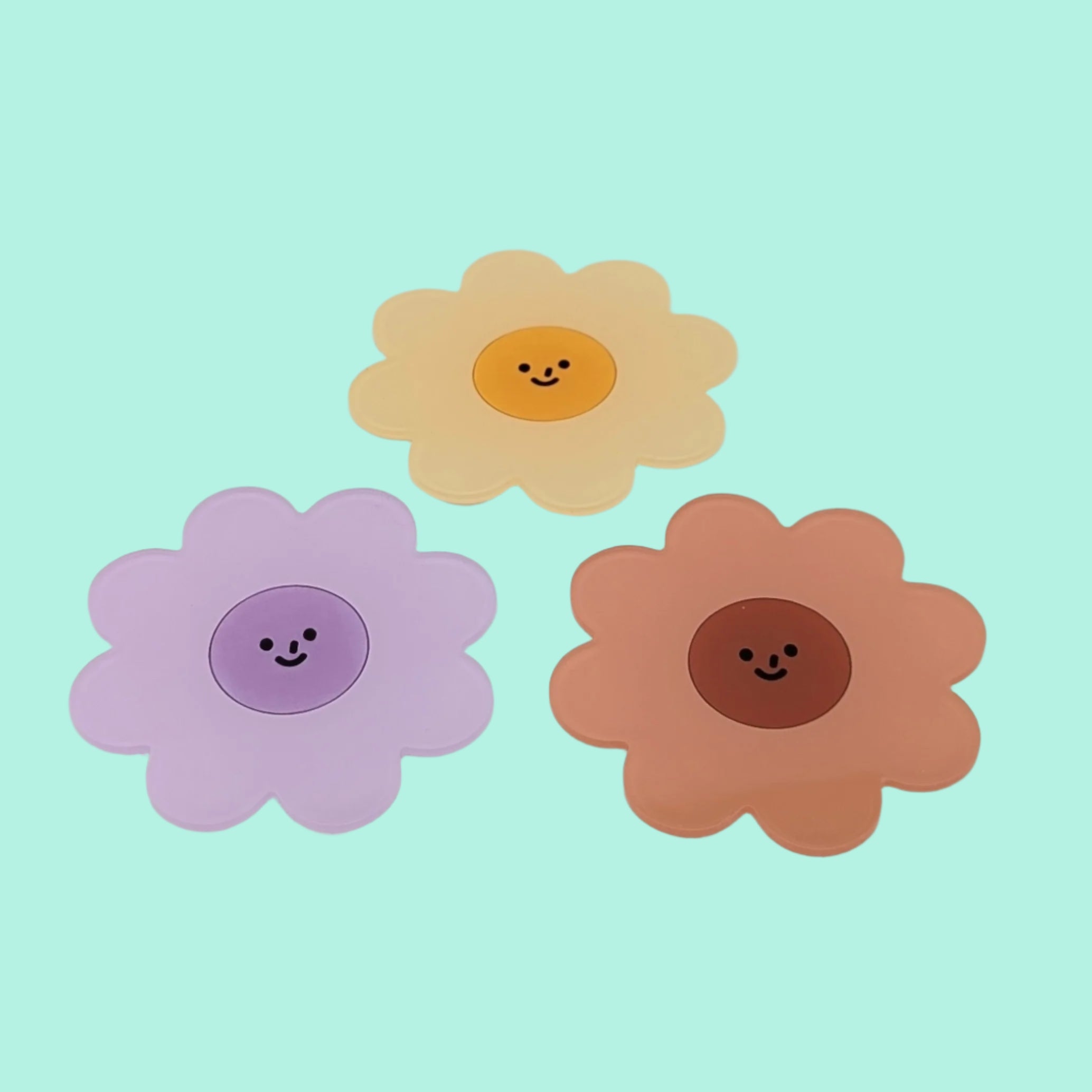 Acrylic Daisy Coaster