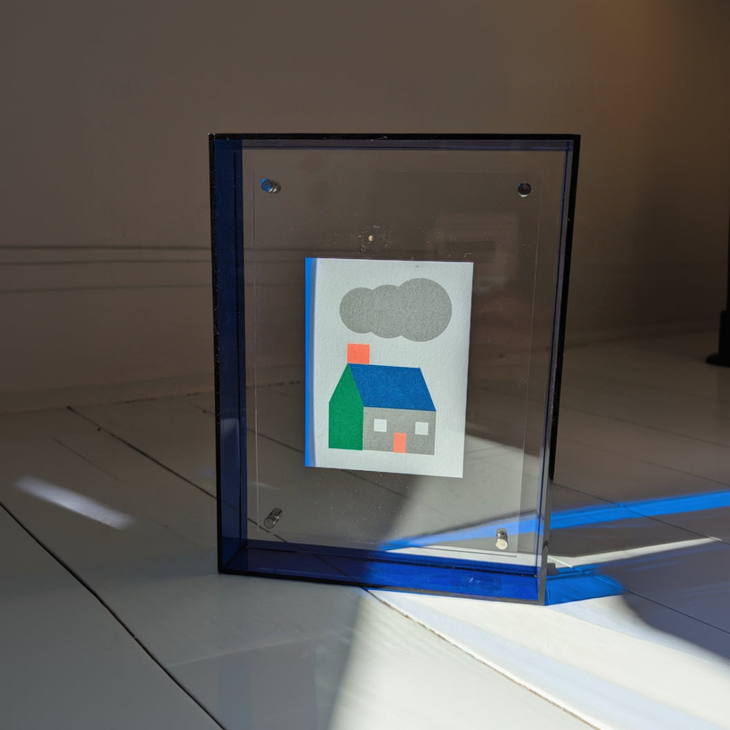 Small Blue Acrylic Frame