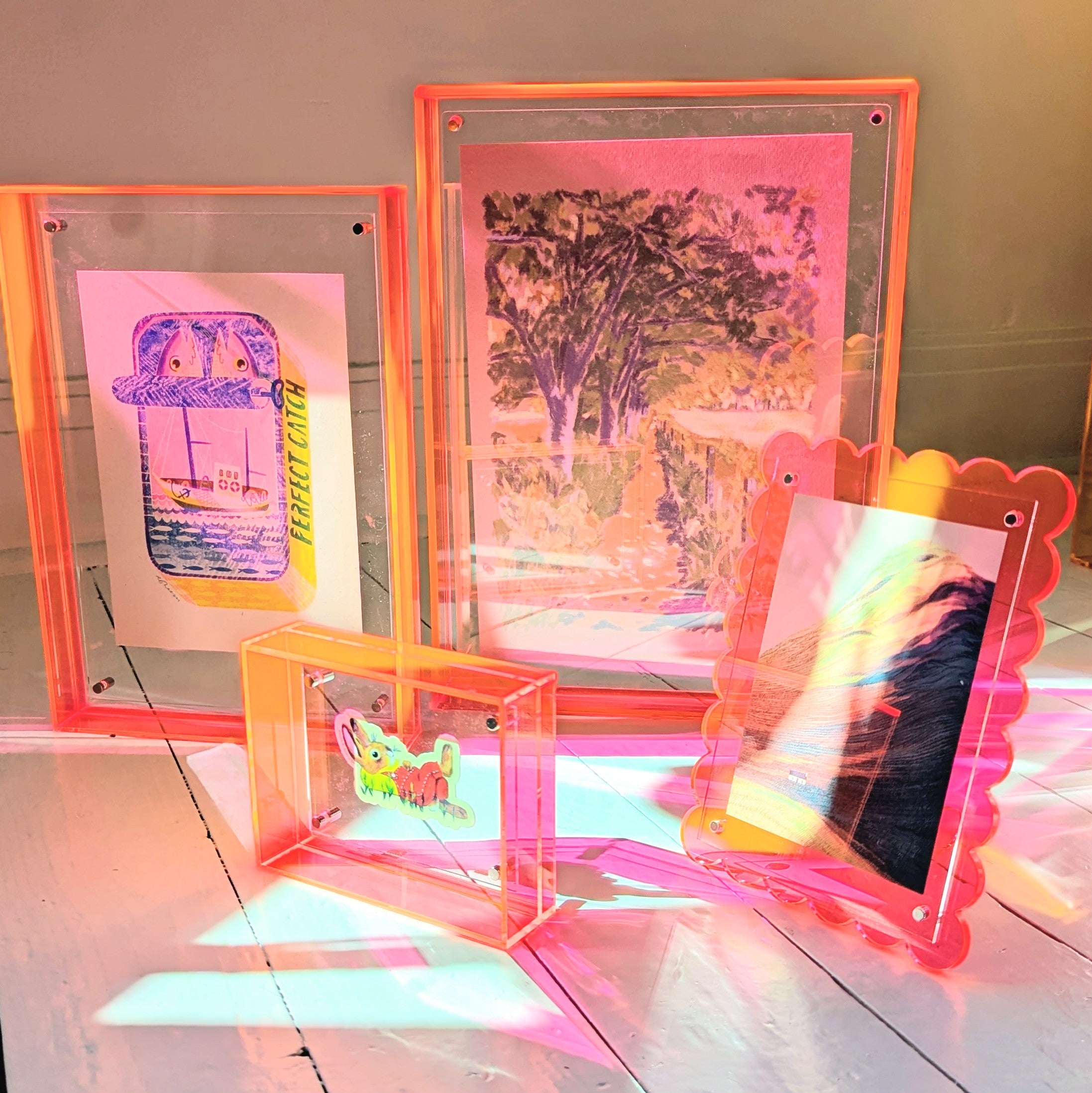 Medium Pink Acrylic Frame