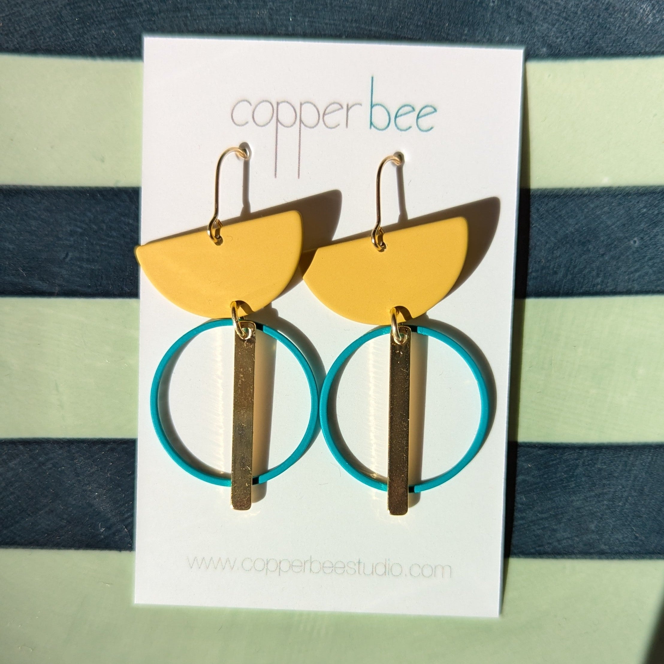 Statement Geometric Charm Earrings
