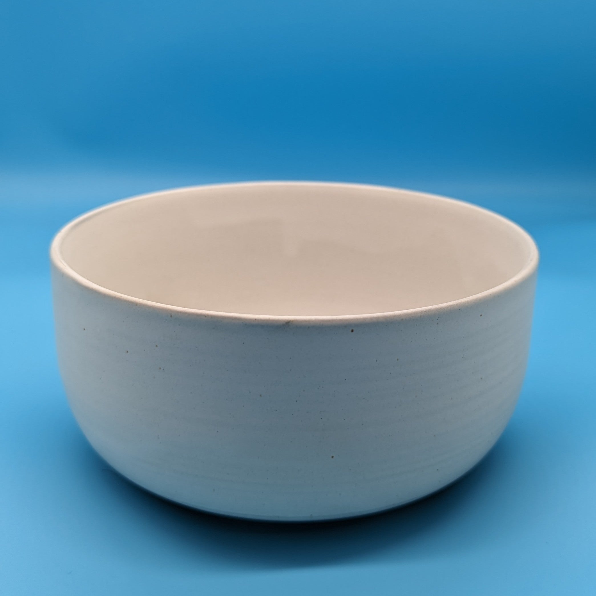 Large White Clay Bowl