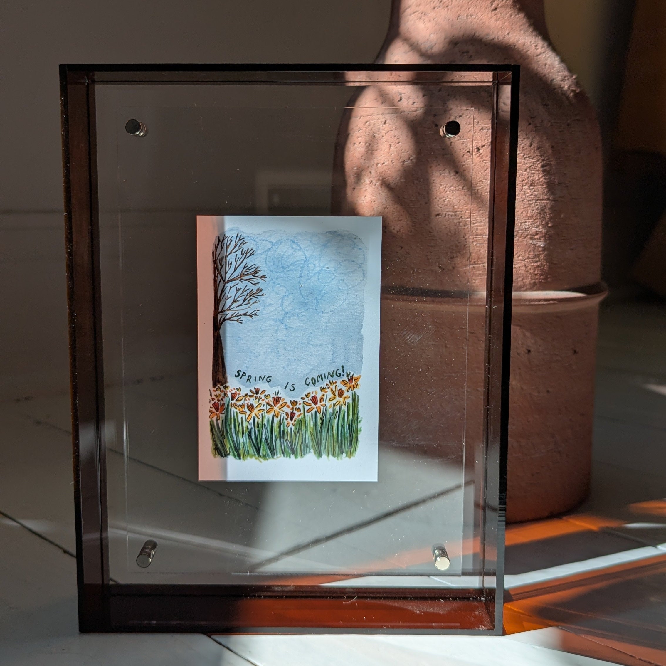 Medium Amber Acrylic Frame