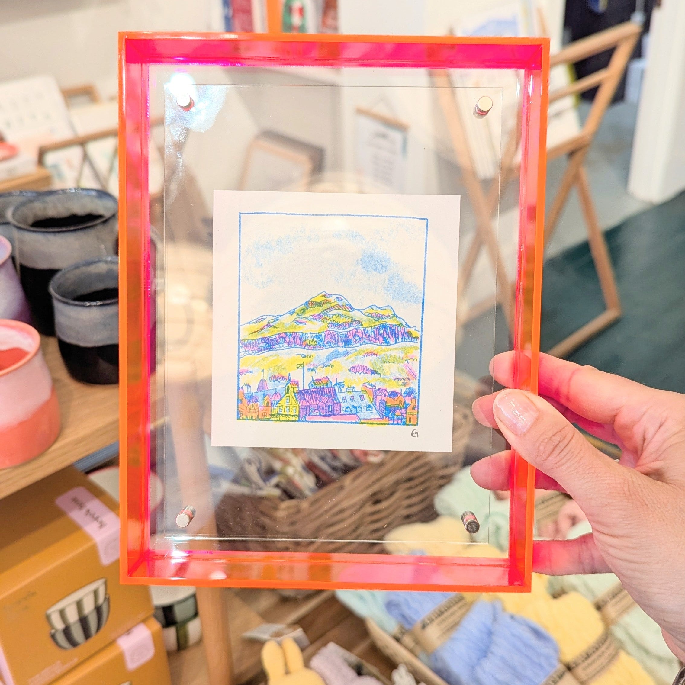 Small Pink Acrylic Frame