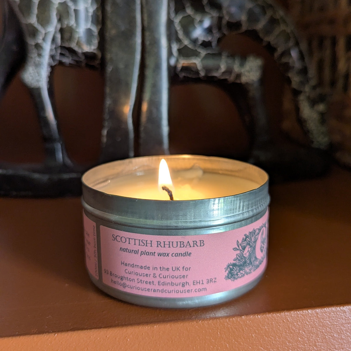 Scottish Rhubarb Curiouser Candle