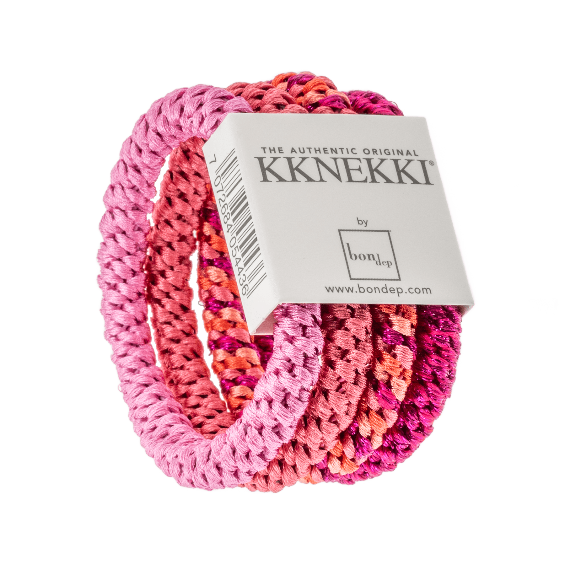 Set Of 4 Shades Of Pink Kknekki Hair Ties
