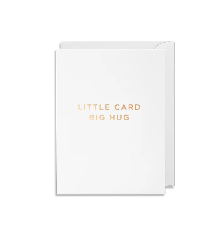 White Little Card Big Hug Mini Card