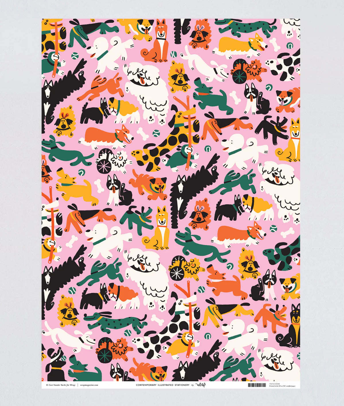 Dog's Day Out Wrapping Paper