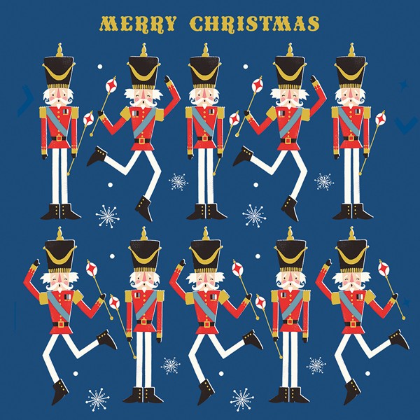 Pack of 6 Christmas Cards - Nutcracker Soldiers