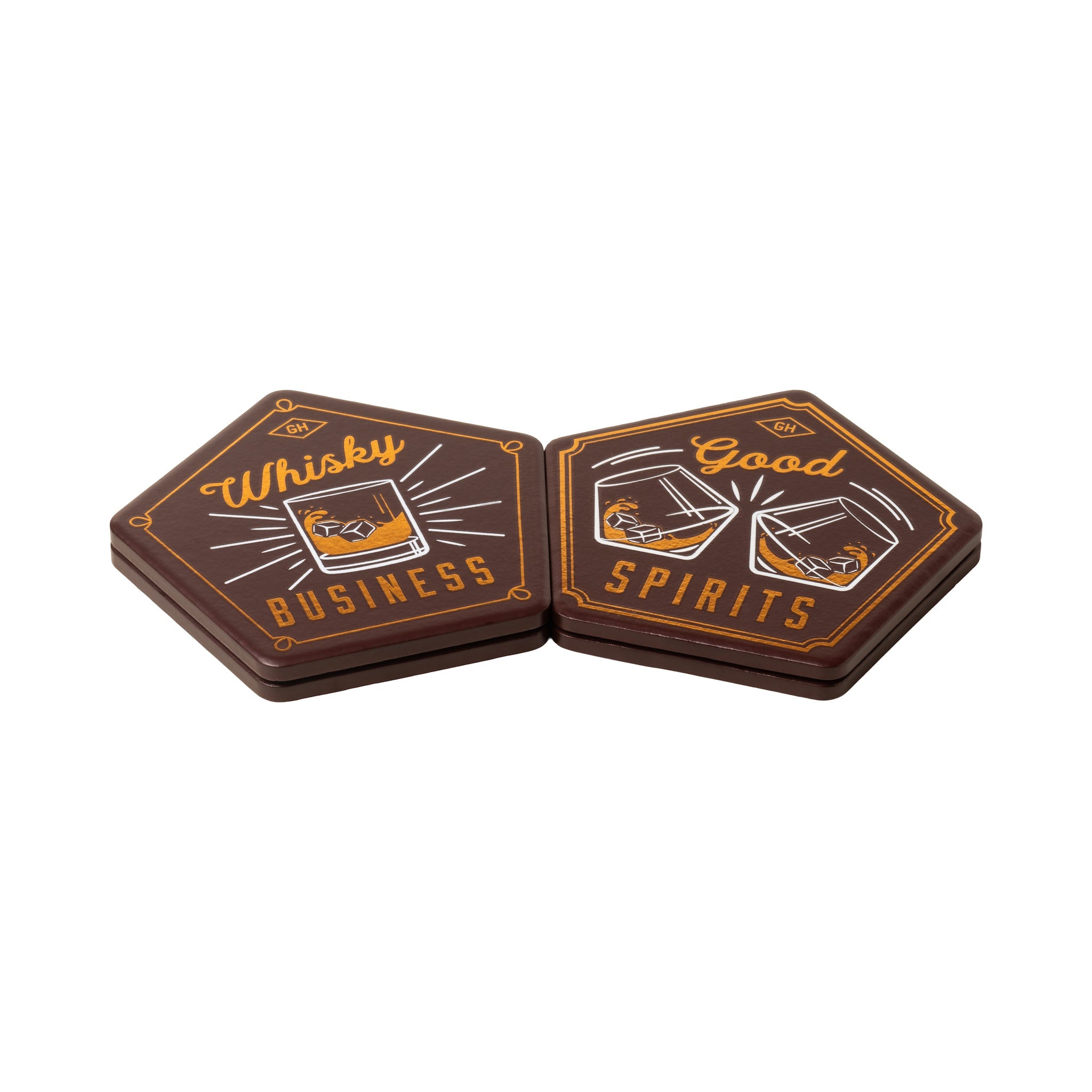 Whisky Business Ceramic Coaster Set