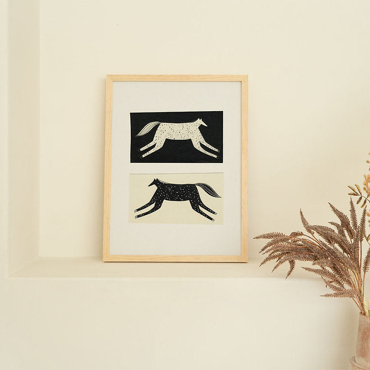 Negative / Positive Horse Print