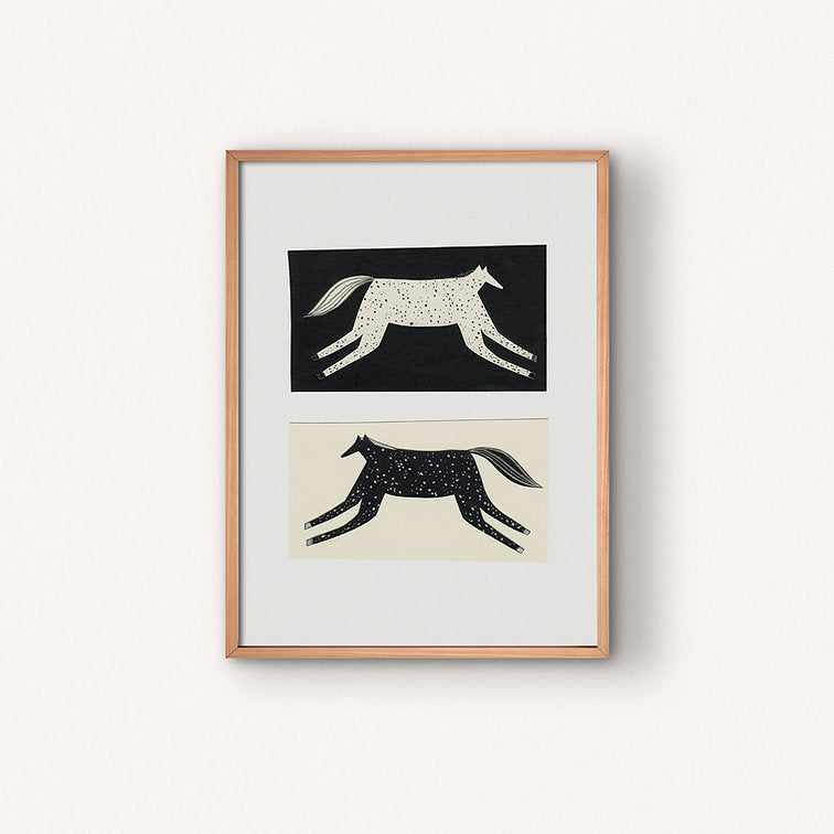 Negative / Positive Horse Print