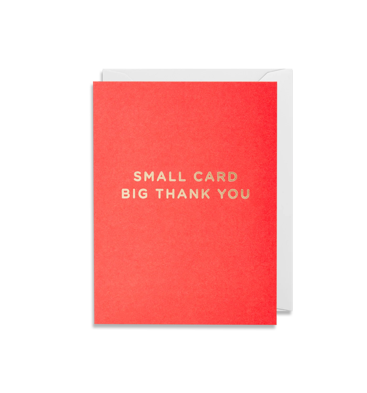 Red Small Card Big Thank You Card