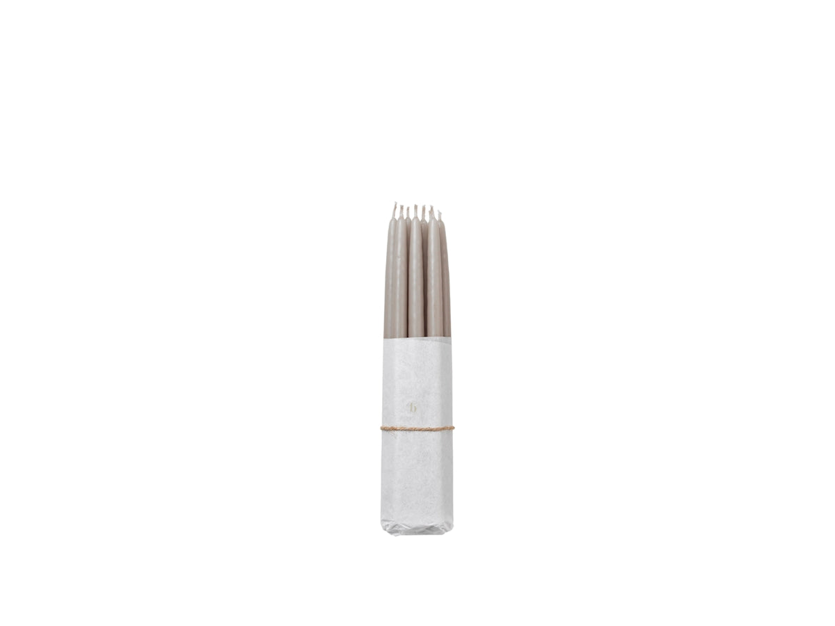 Pack Of Ten Thin Rainy Day Tapered Candles