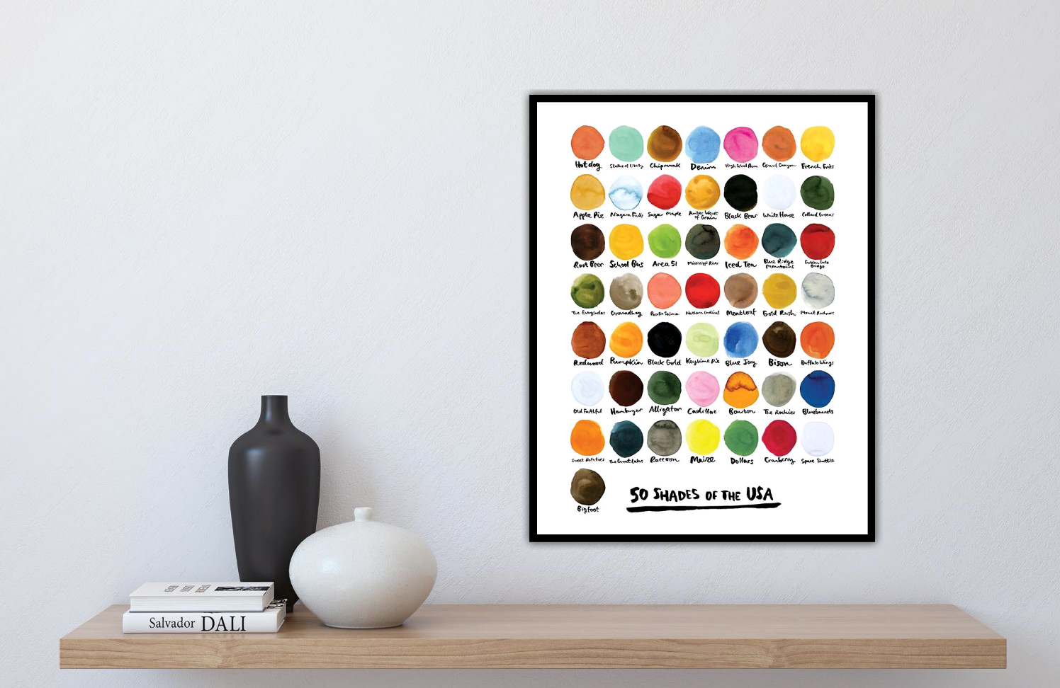 50 Shades of the USA Print