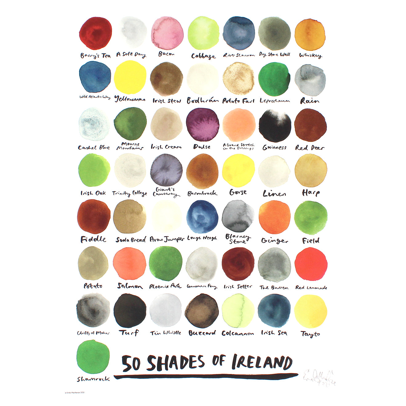 50 Shades of Ireland Print