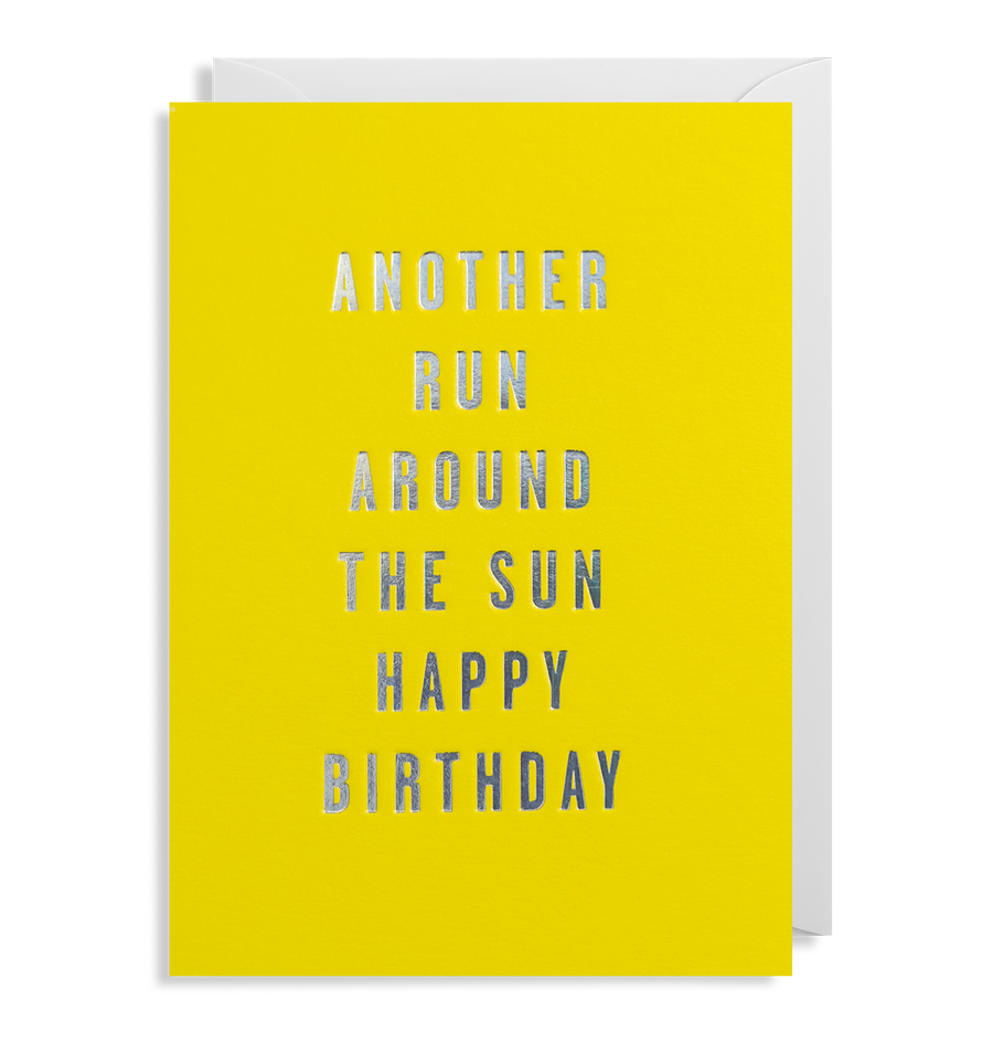 Another Run Around The Sun Birthday Card