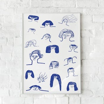 A4 People From My Mind Art Print