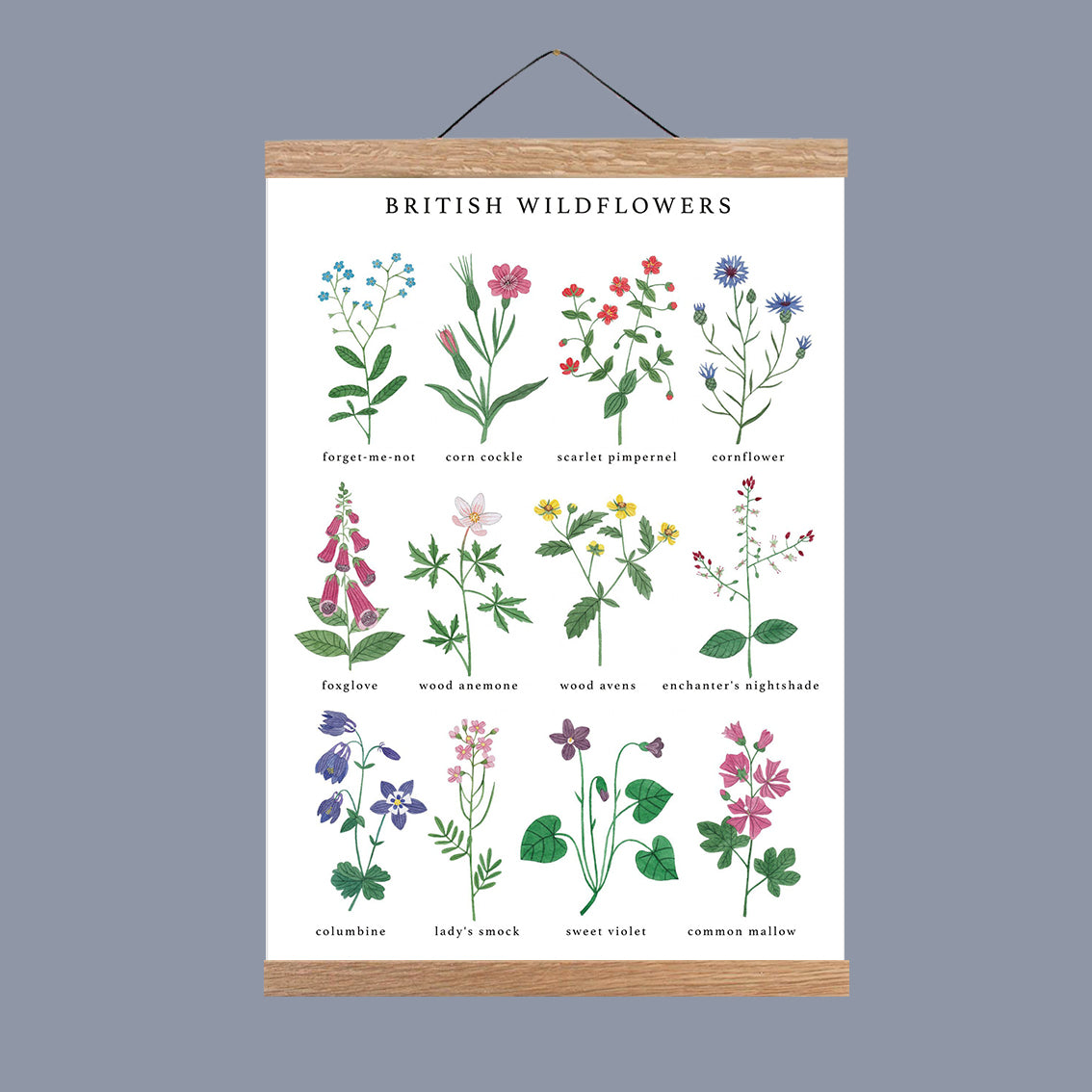 A3 Oak Poster Hanger