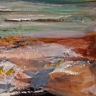 At The Beach Art Print