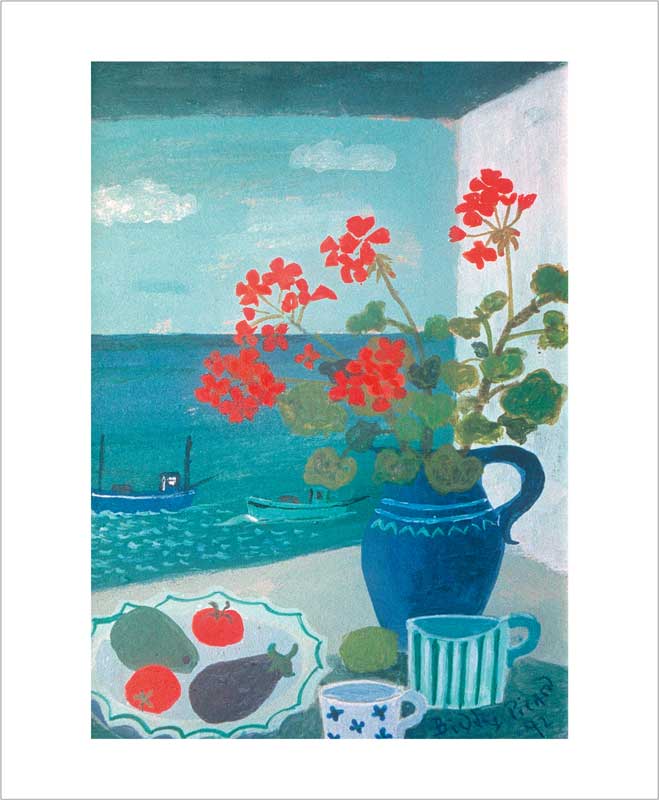 Geranium Jug Blank Card