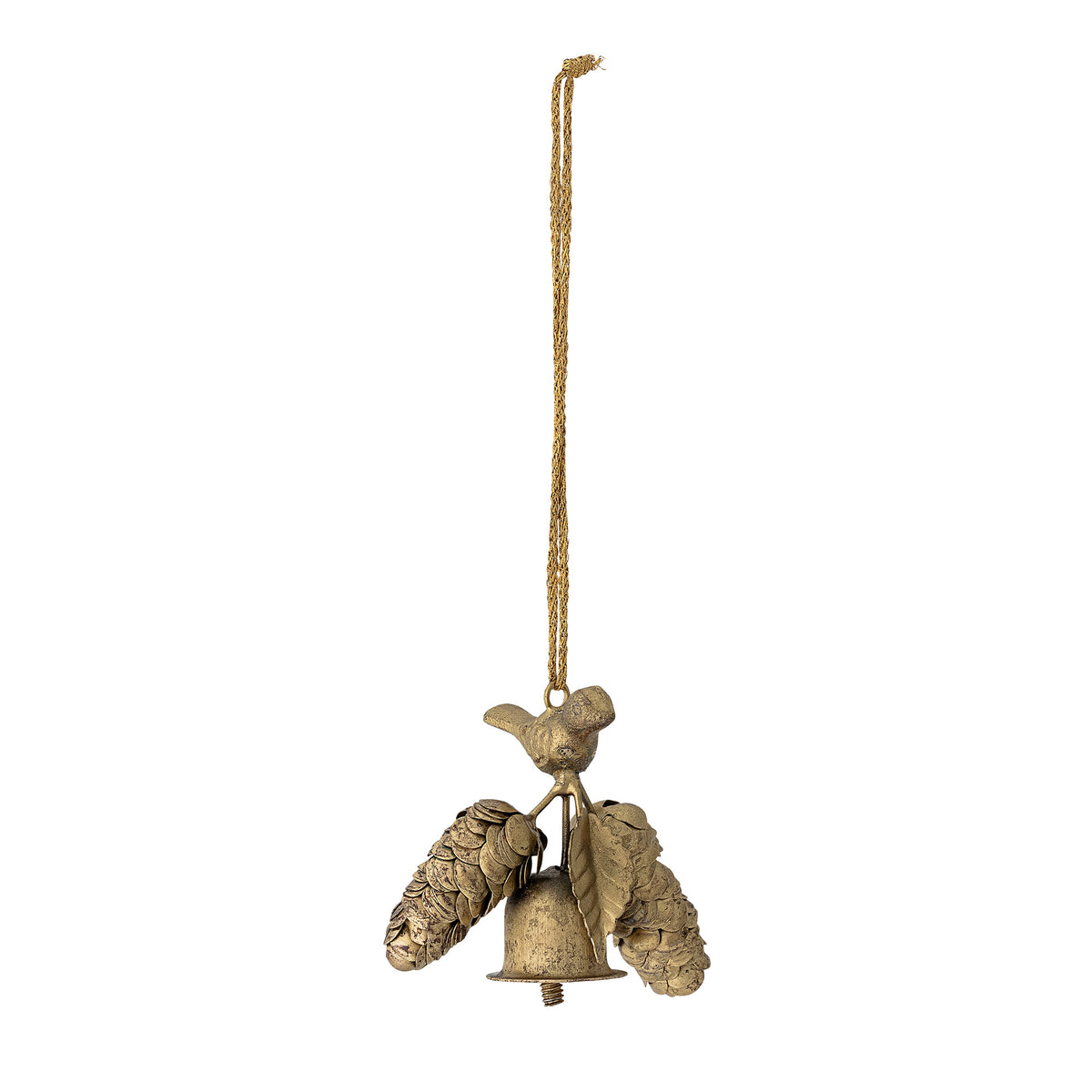Brass Bell & Bird Decoration