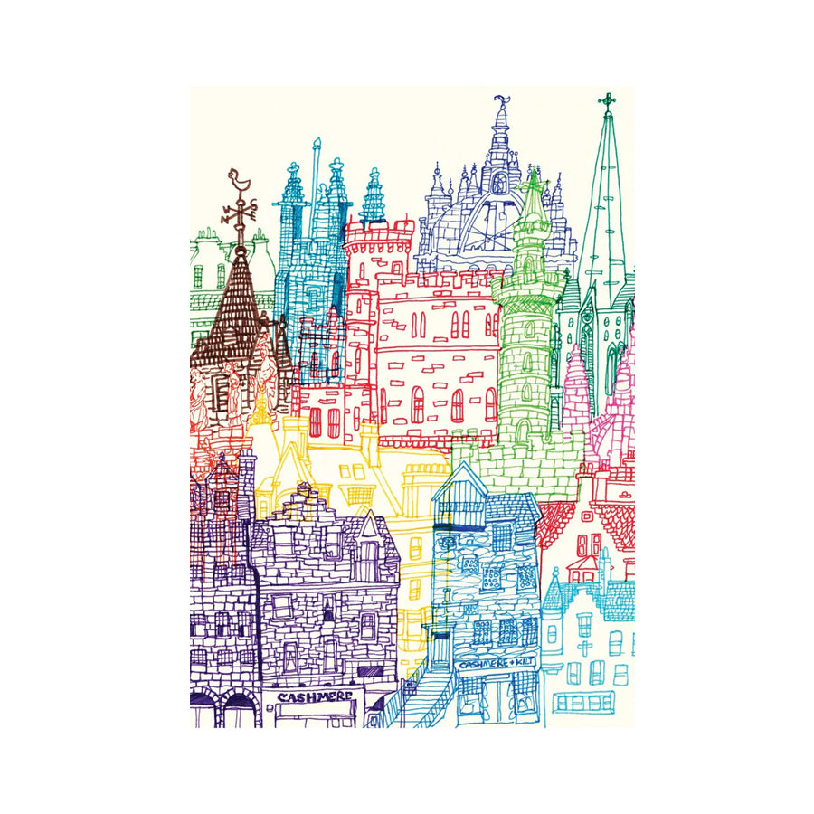 Edinburgh Towers Blank Card