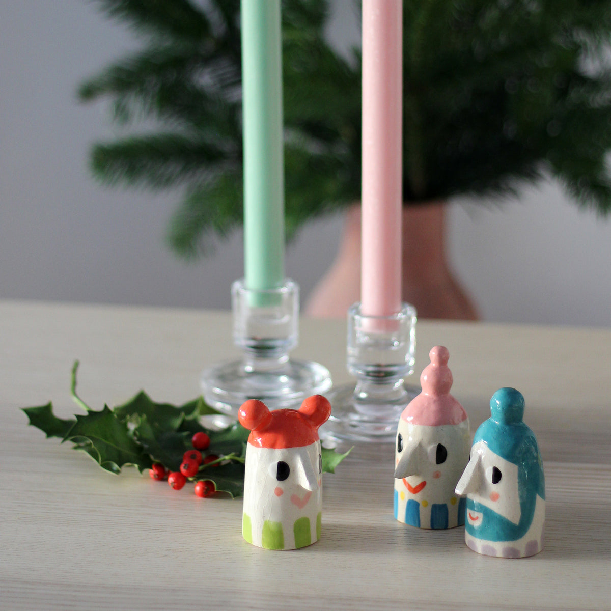 Petra Clear Glass Candle Holder